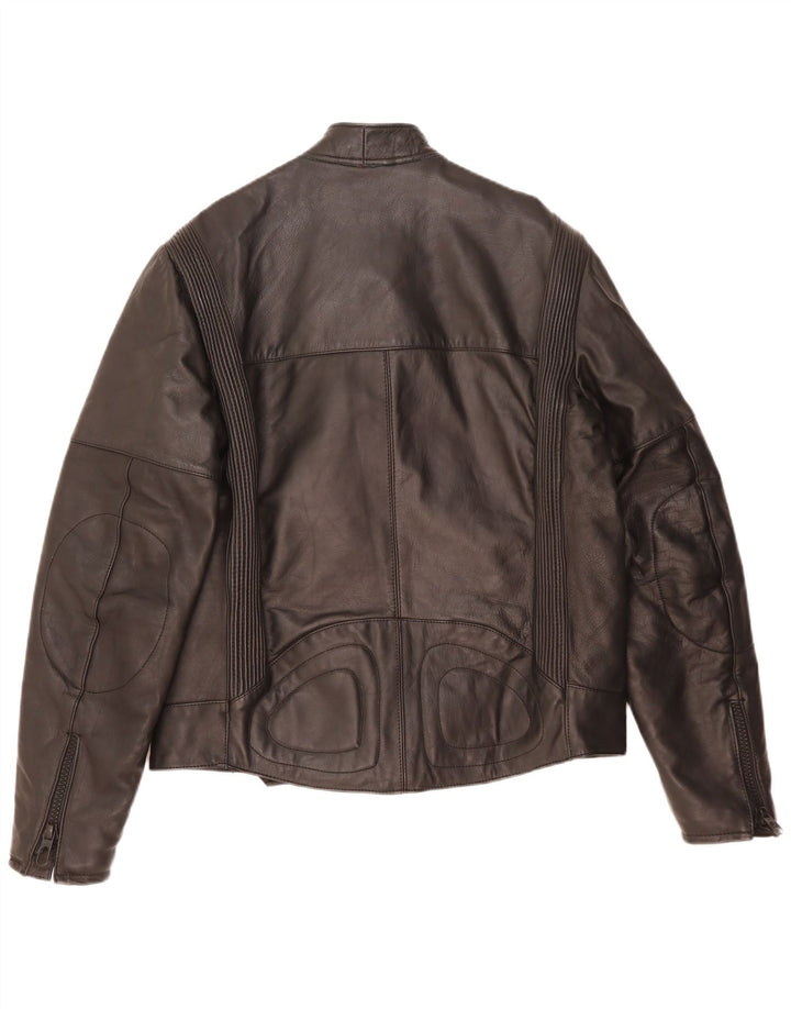 Vintage Herren Leder Bikerjacke UK 40 Large Schwarz