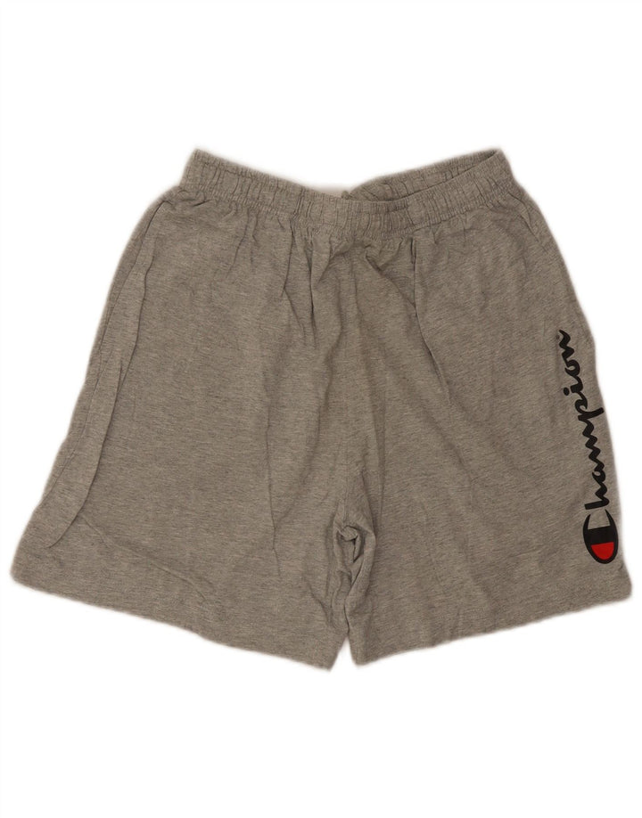 Champion Herren Graphic Sport Shorts Mittelgraue Baumwolle
