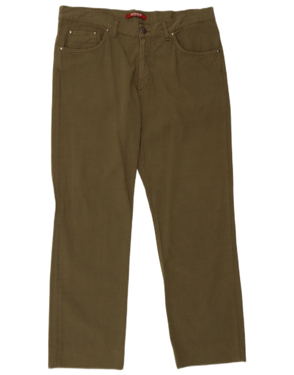 Carrera Damen Gerade Freizeithose W36 L29 Khaki Baumwolle