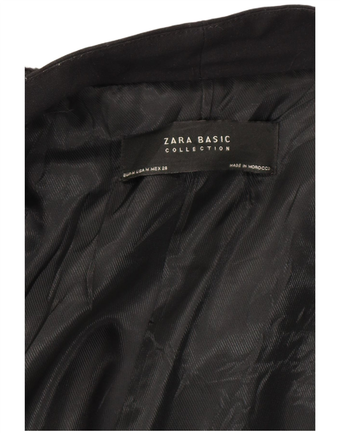 Zara Womens Open Overcoat UK 14 Medium Black Check