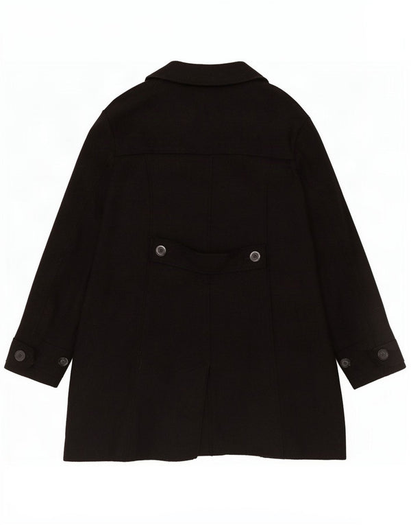 Marks & Spencer Damenmantel UK 22 2XL Schwarze Viskose