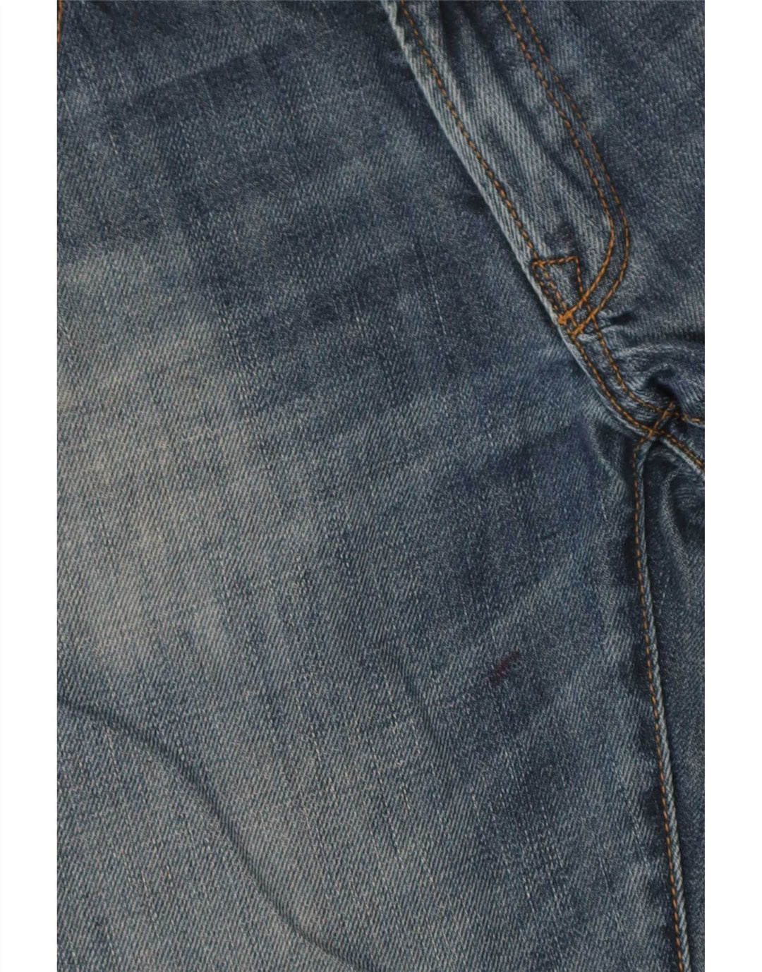 Gap Damen Distressed Straight Jeans W28 L32 Blaue Baumwolle
