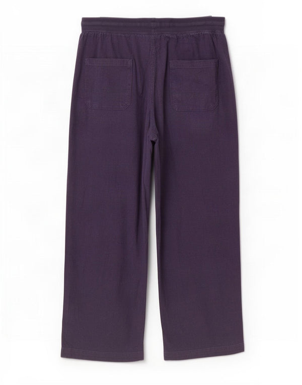 Marks & Spencer Damen-Hose mit lockerer Passform, UK 14, Größe L W32 L30, Marineblau