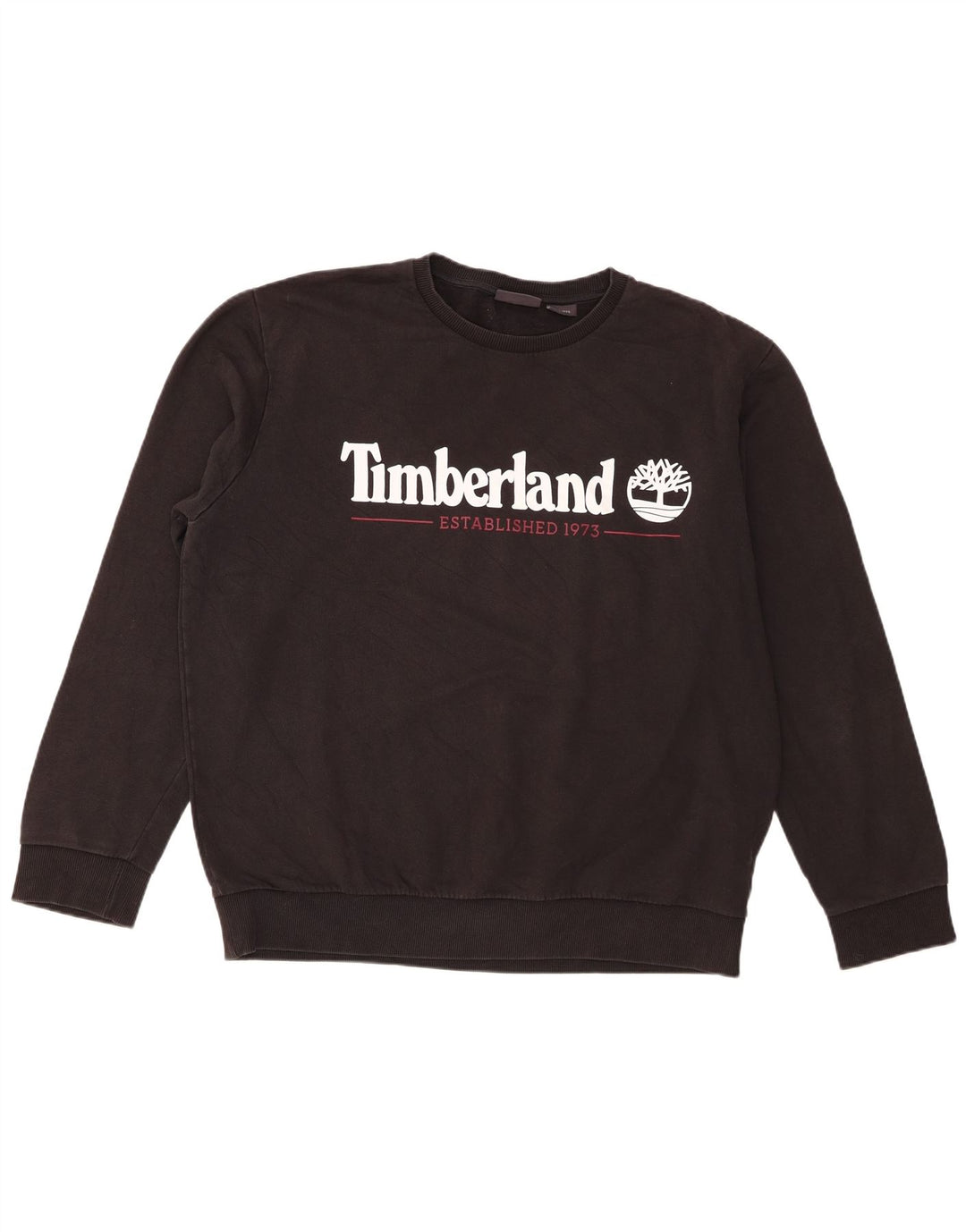 Timberland Herren Graphic Sweatshirt Pullover 2XL Schwarz Baumwolle