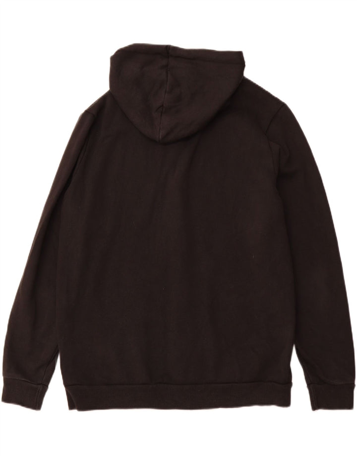 PUMA Mens Zip Hoodie Sweater Large Black Cotton