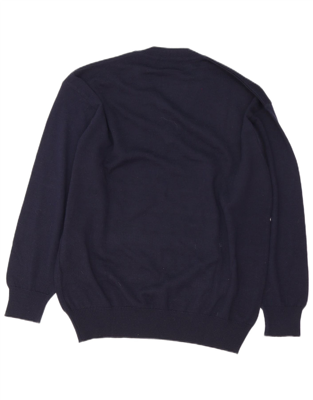 Settebello Herren-Pullover mit V-Ausschnitt, groß, Marineblau, Fair Isle