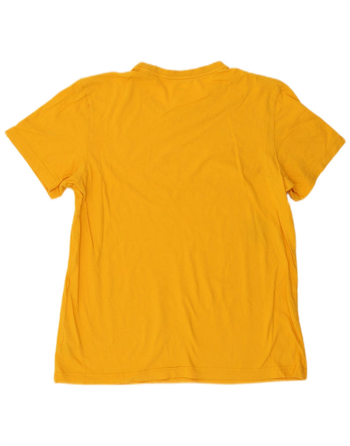 Adidas Herren Grafik T-Shirt Top Large Gelb Baumwolle