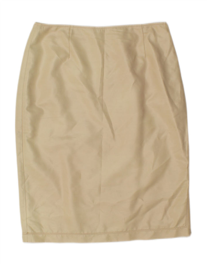 Vintage Damen Bleistiftrock Klein W28 Beige