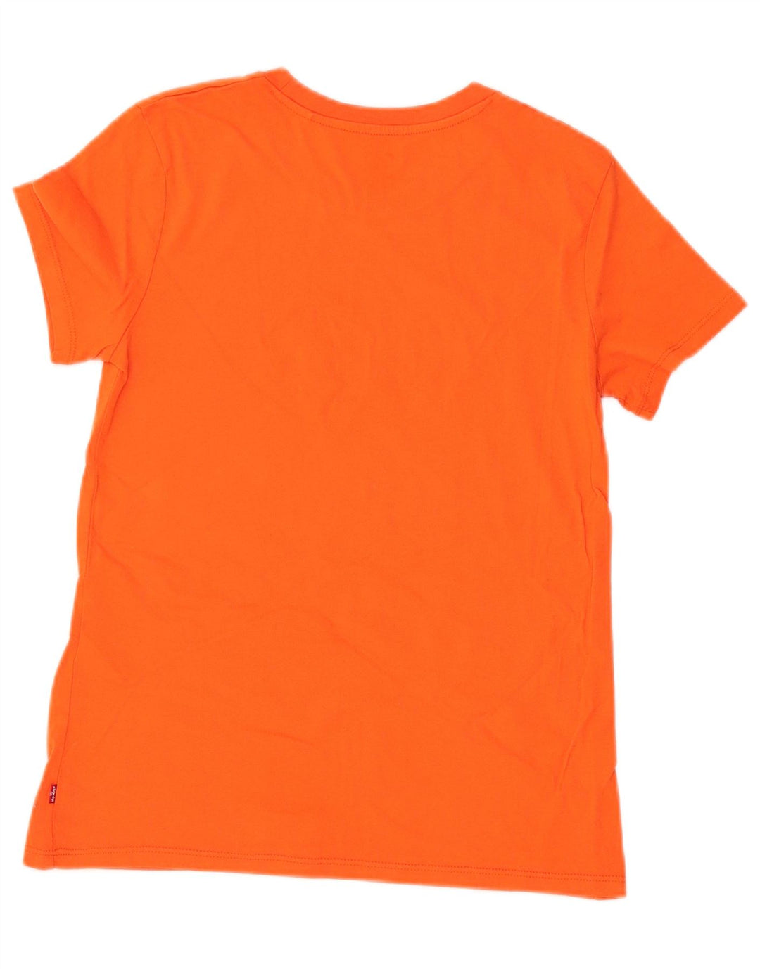 LEVI'S Damen Grafik-T-Shirt-Oberteil UK 6 XS Orange Baumwolle