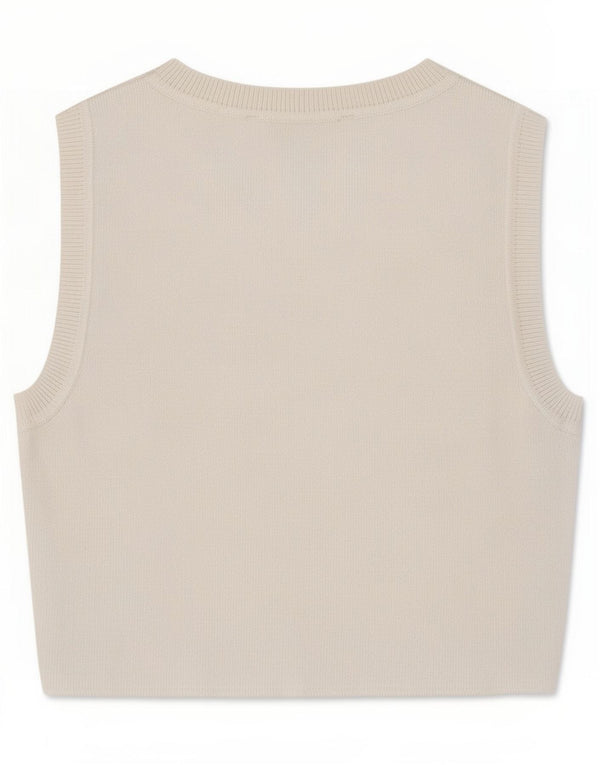 Zara Damen Crop Vest Top UK 8 Small Weiße Viskose