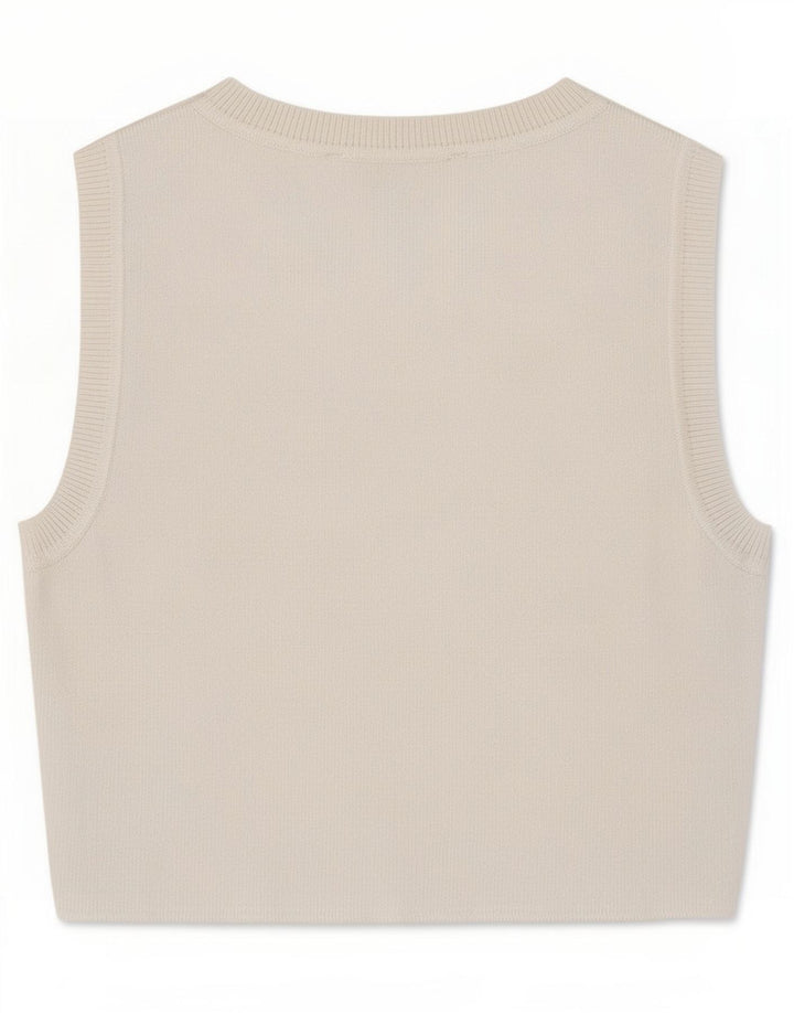 Zara Damen Crop Vest Top UK 8 Small Weiße Viskose
