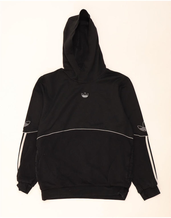 ADIDAS Herren Graphic Hoodie Pullover Mittelschwarze Baumwolle