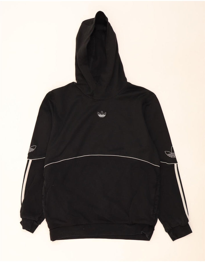 ADIDAS Herren Graphic Hoodie Pullover Mittelschwarze Baumwolle