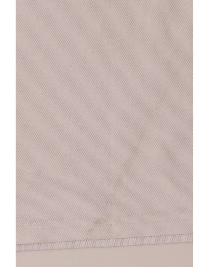Calvin Klein Herren-Poloshirt, großes weißes Colourblock-Polyester