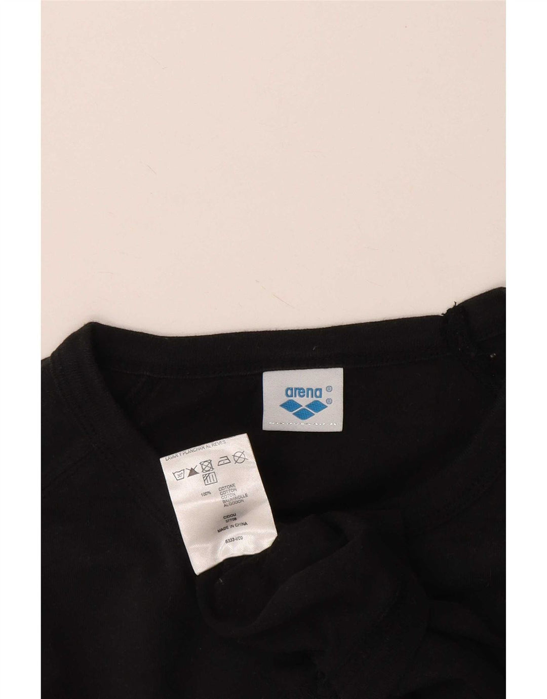 Arena Herren-T-Shirt mit Grafik, mittelschwarze Baumwolle