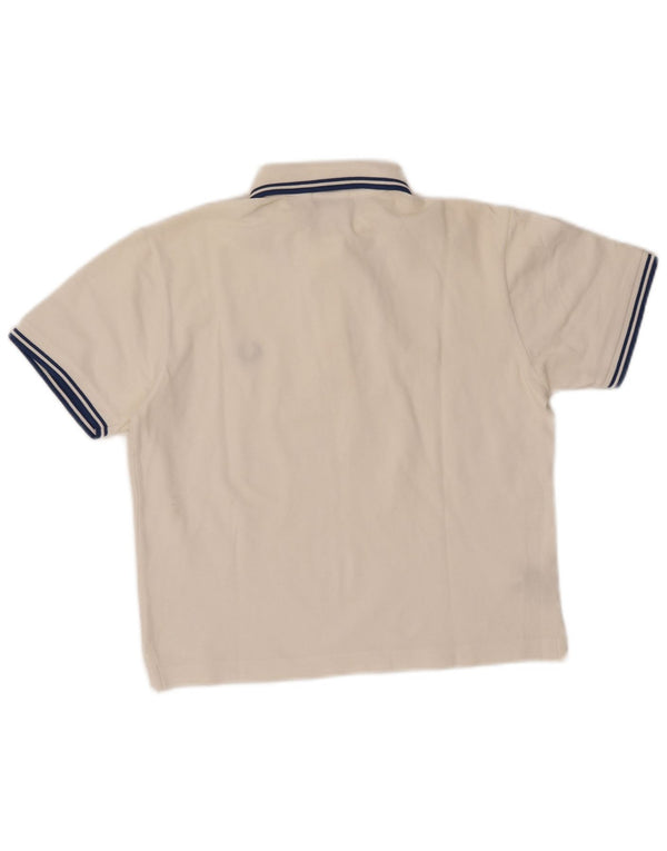 FRED PERRY Mädchen-Poloshirt, 11–12 Jahre, groß, weiße Baumwolle