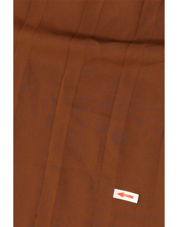 Massimo Dutti Damen Cullotes Capri-Hose, Größe L, W32, L22, Braun, Polyester