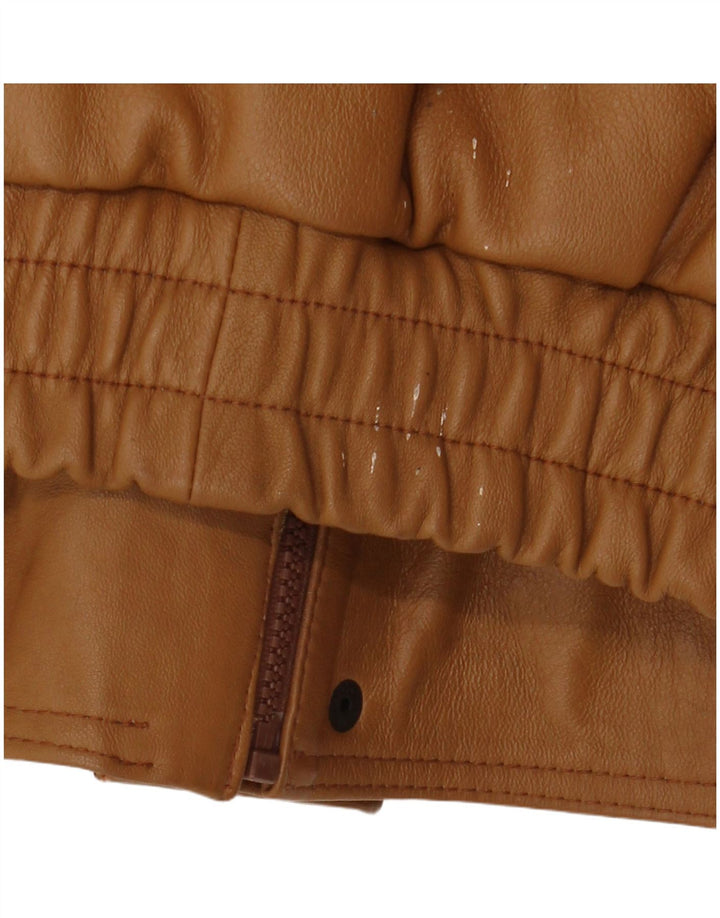 Pointers Herren-Lederjacke mit lockerer Passform, UK 38, mittelbraunes Leder