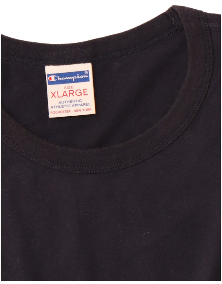CHAMPION Herren T-Shirt Top XL Marineblau
