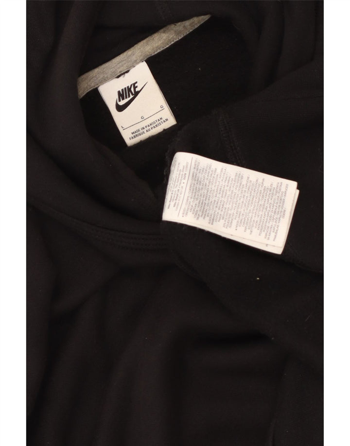 NIKE Herren-Kapuzenpullover, groß, schwarze Baumwolle