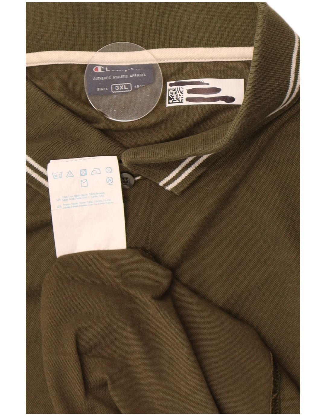 Champion Herren Poloshirt 3XL Khaki Baumwolle
