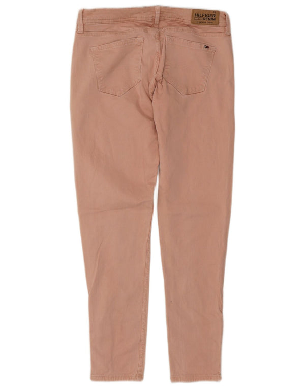 Tommy Hilfiger Damen Slim Freizeithose W28 L26 Rosa Baumwolle