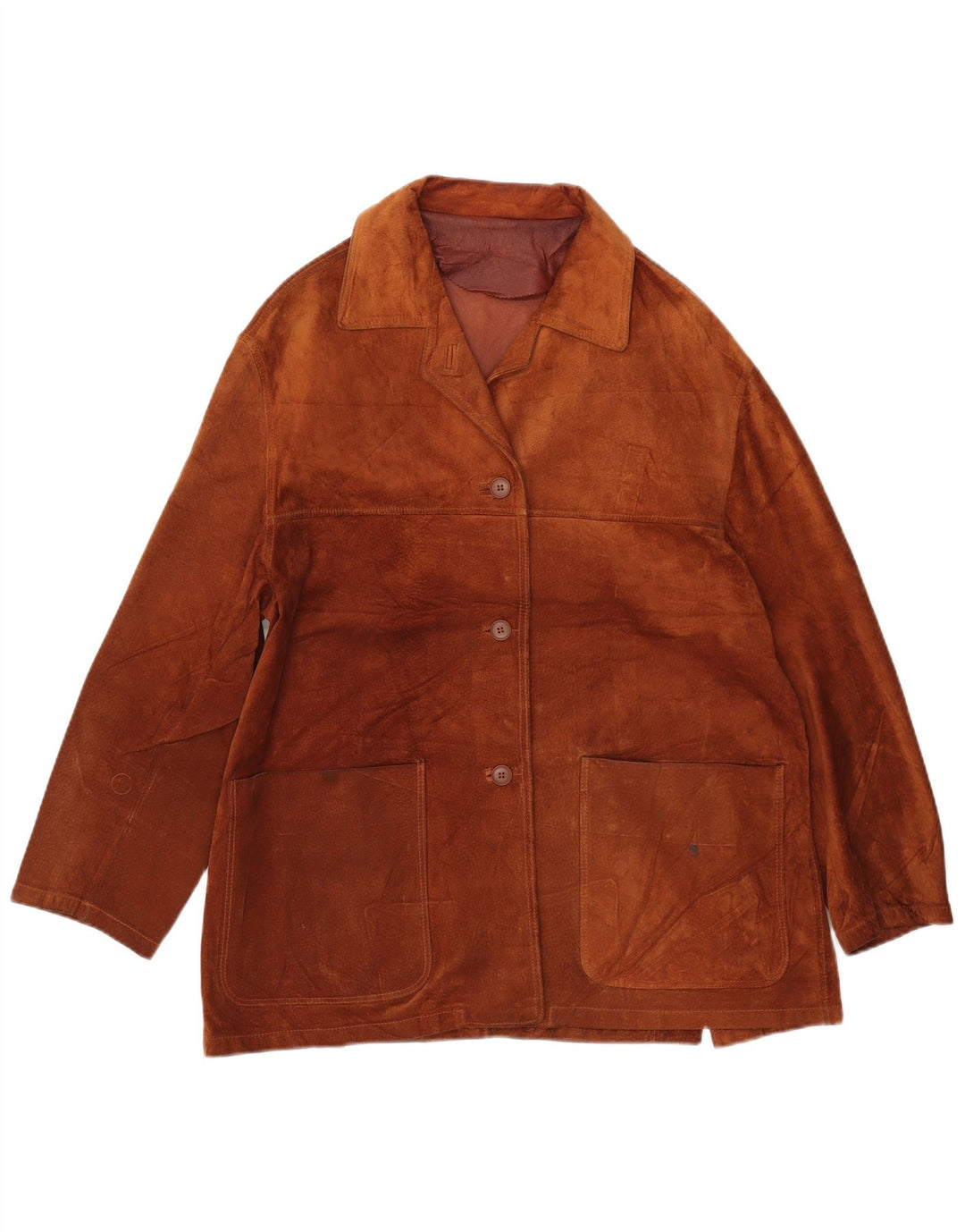 CONBIPEL Damen Wildlederjacke IT 46 Großes braunes Leder