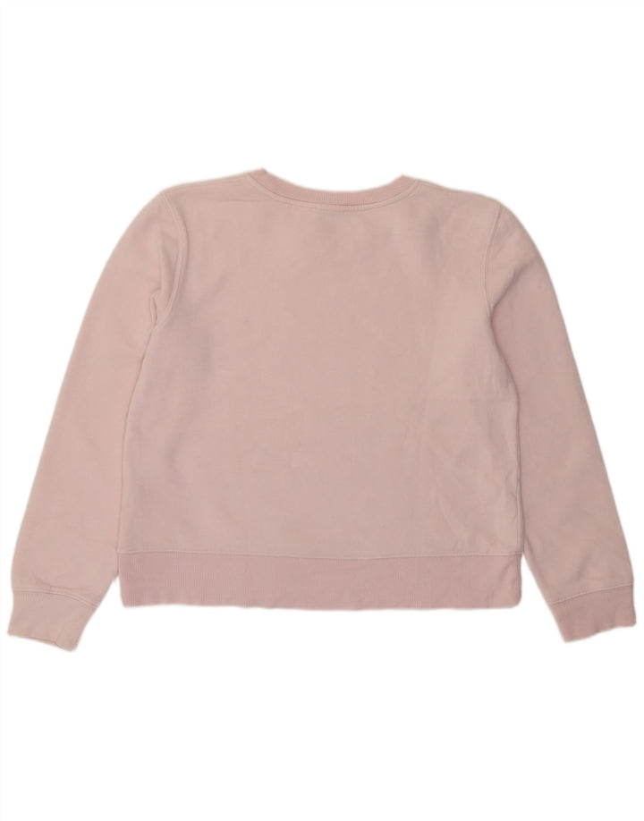 Zara Damen Sweatshirt Pullover UK 12 Mittelrosa Baumwolle