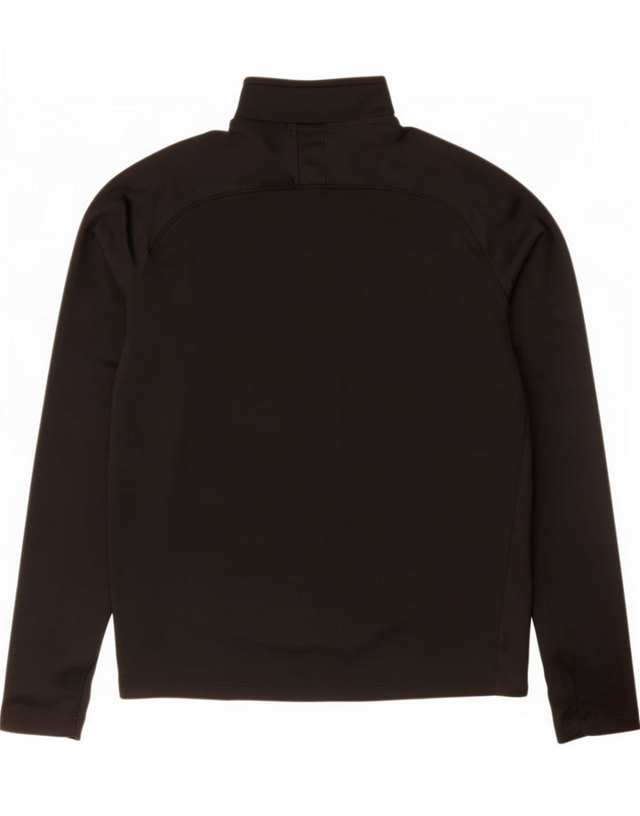 Nike Herren Dri Fit Pullover-Trainingsanzugoberteil mit Reißverschluss, Mittelschwarzes Polyester