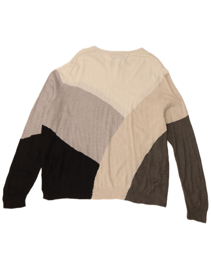 Marks & Spencer Damen-Pullover mit U-Boot-Ausschnitt, Gr. 18, XL, Mehrfarbig