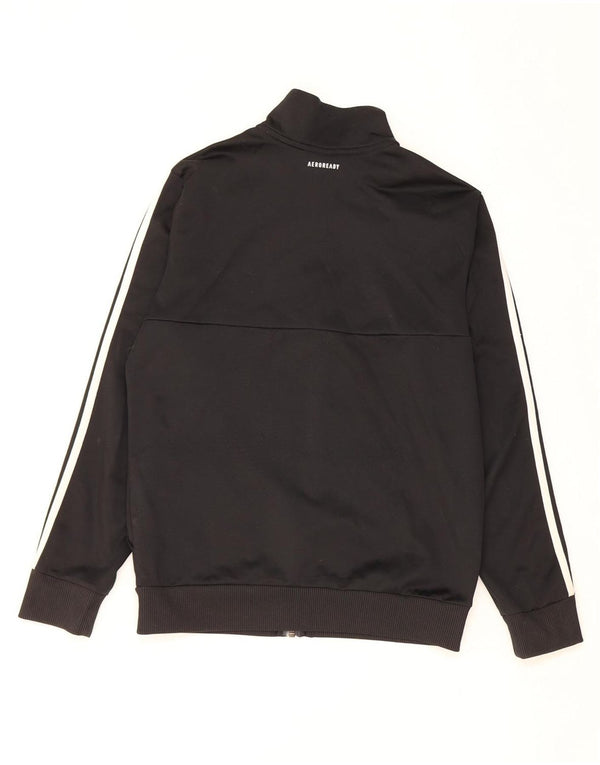 Adidas Jungen Aeroready Trainingsanzug Top Jacke 13-14 Jahre Schwarzes Polyester