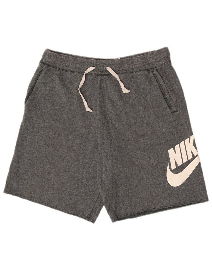Nike Herren-Sportshorts mit Grafik, Größe L, aus grauer Baumwolle