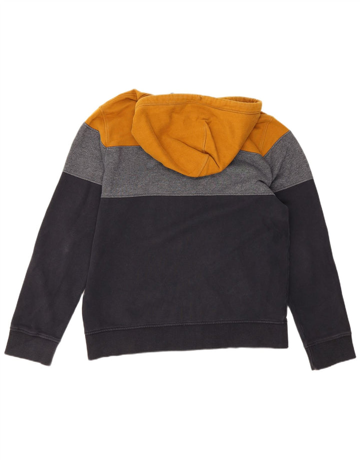 Fat Face Herren-Kapuzenpullover mit Reißverschluss, groß, mehrfarbig, Colourblock-Baumwolle