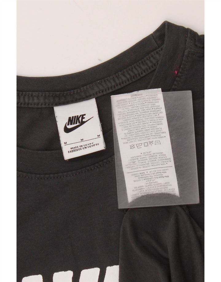 Nike Herren-T-Shirt mit Grafik, mittelgraue Baumwolle