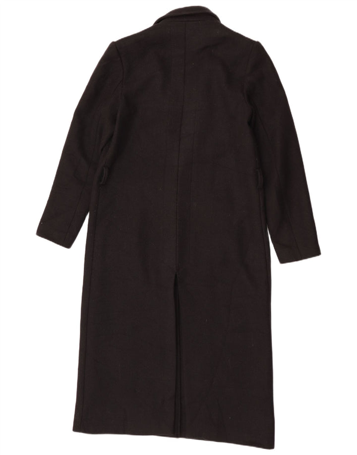 Sandro Ferrone Damen Mantel UK 12 Mittelschwarze Wolle