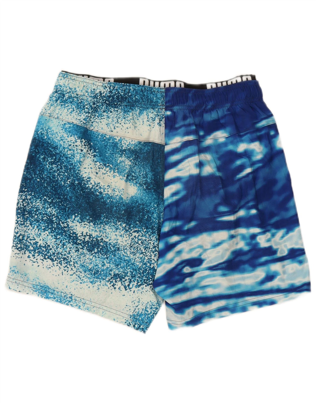 Puma Herren-Badeshorts aus mittelblauem Batik-Polyester