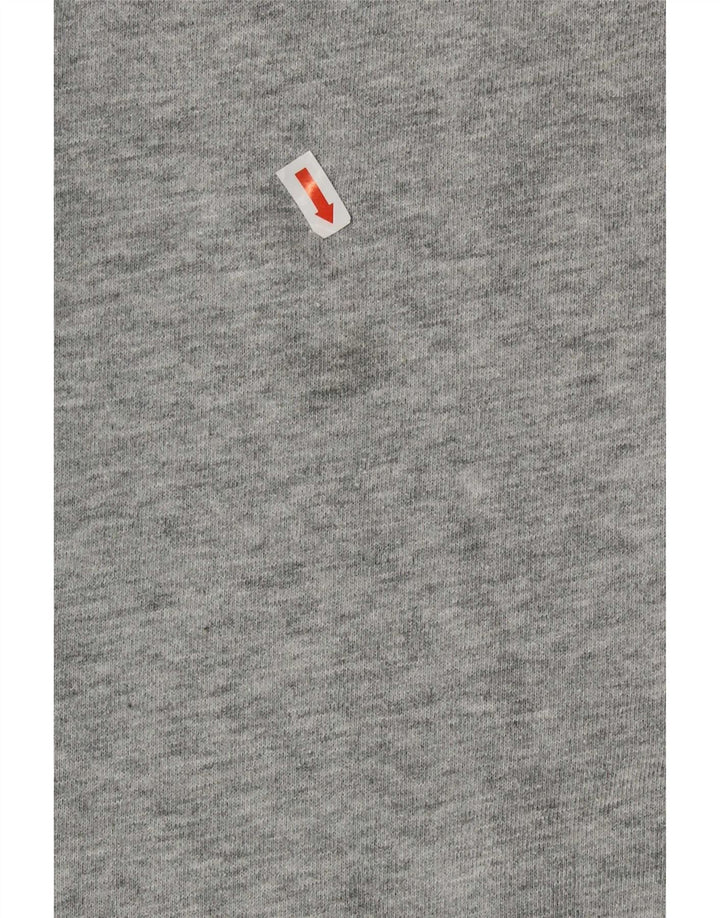 Gap Grafik-Sweatshirtpullover für Damen, UK 16, Größe L, grau meliert, Baumwolle