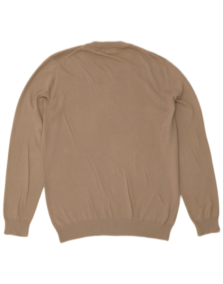Brooksfield Herren-Pullover mit Rundhalsausschnitt, Mittelbeige