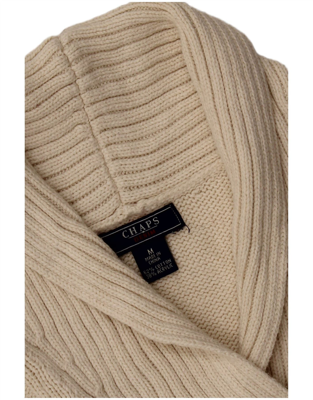 Chaps Damen-Pullover mit Schalkragen, Gr. 14, mittelgrau, aus Baumwolle