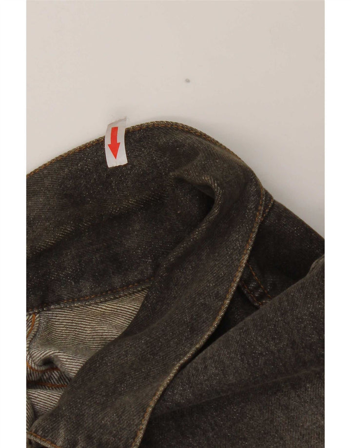 S.Oliver Damen Übergroße Jeansjacke UK 10 Small Graue Baumwolle