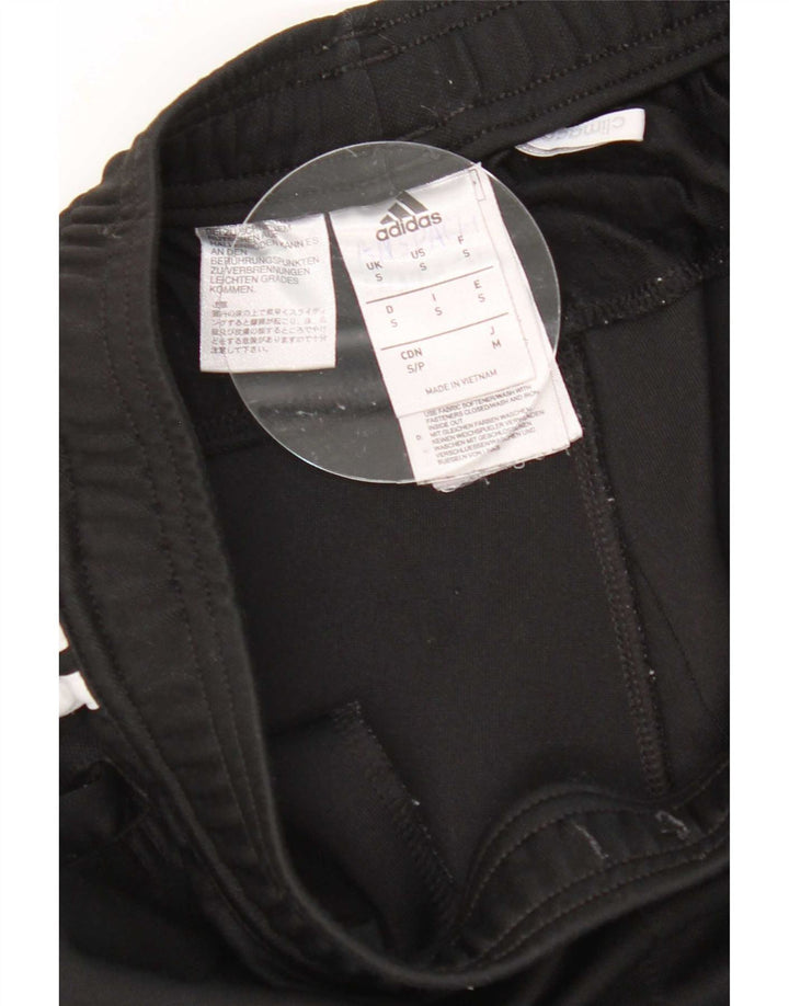Adidas Damen Climalite Trainingshose UK 10 Small Schwarz Polyester