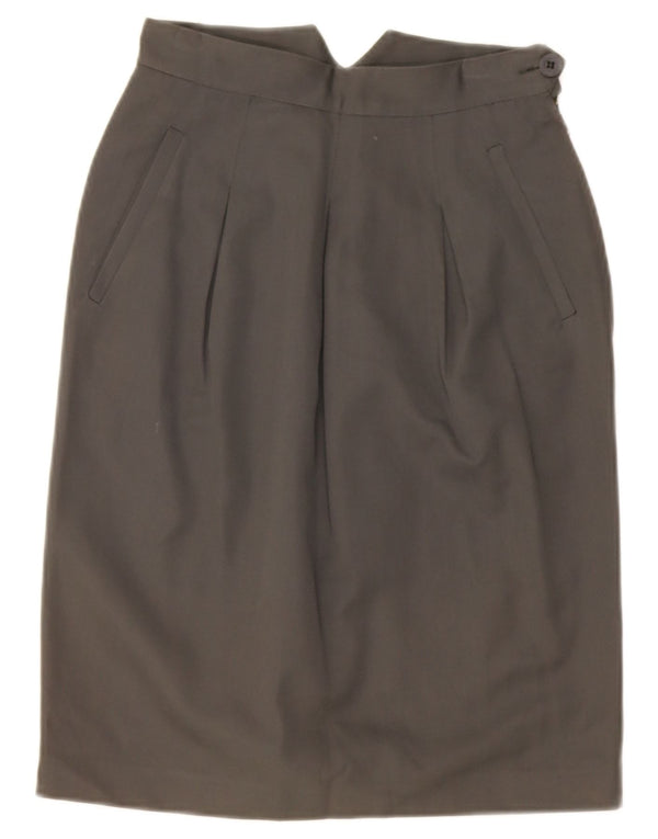 Emporio Armani Damen Pegged Straight Rock IT 40 Small W26 Graue Wolle