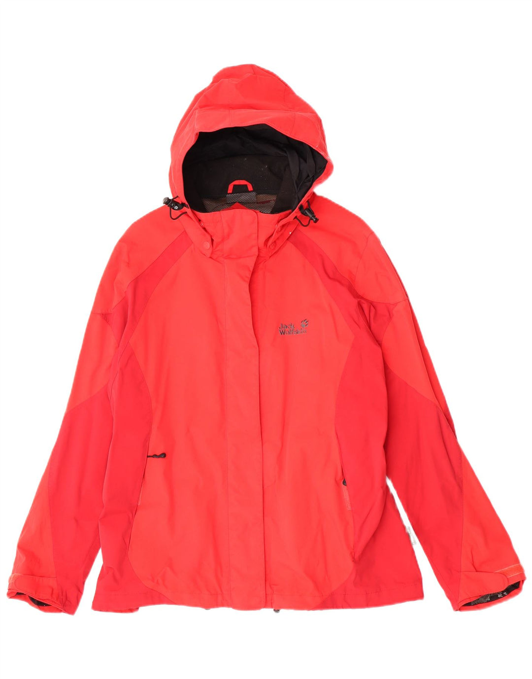 Jack Wolfskin Damen Regenjacke mit Kapuze UK 22/24 2XL Rot