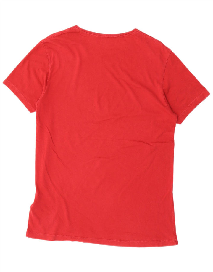 Timberland Slim Fit T-Shirt-Oberteil für Herren aus mittelroter Baumwolle