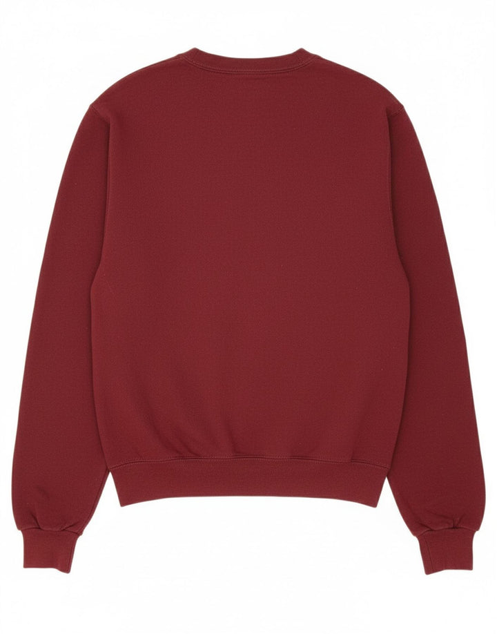CHAMPION Mens Harvard Graphic Sweatshirt Jumper Small Burgundy Cotton
