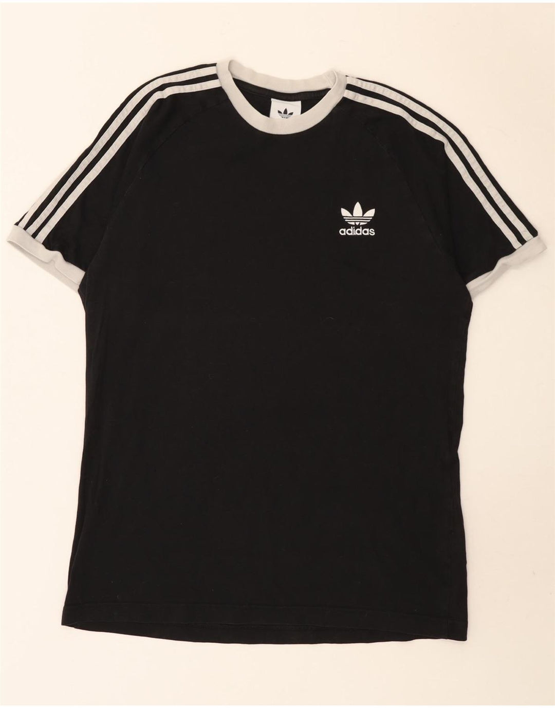 Adidas Herren T-Shirt Top Medium Schwarz Baumwolle