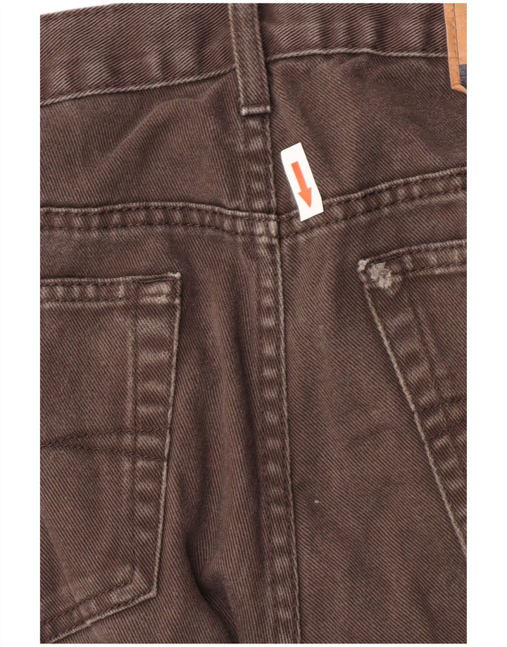 Marks & Spencer Herren Blue Harbor Straight Jeans W36 L31 Braune Baumwolle