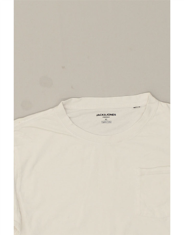 JACK & JONES Womens Crop Top UK 18 XL White Cotton | Vintage Jack & Jones | Thrift | Second-Hand Jack & Jones | Used Clothing | Messina Hembry 
