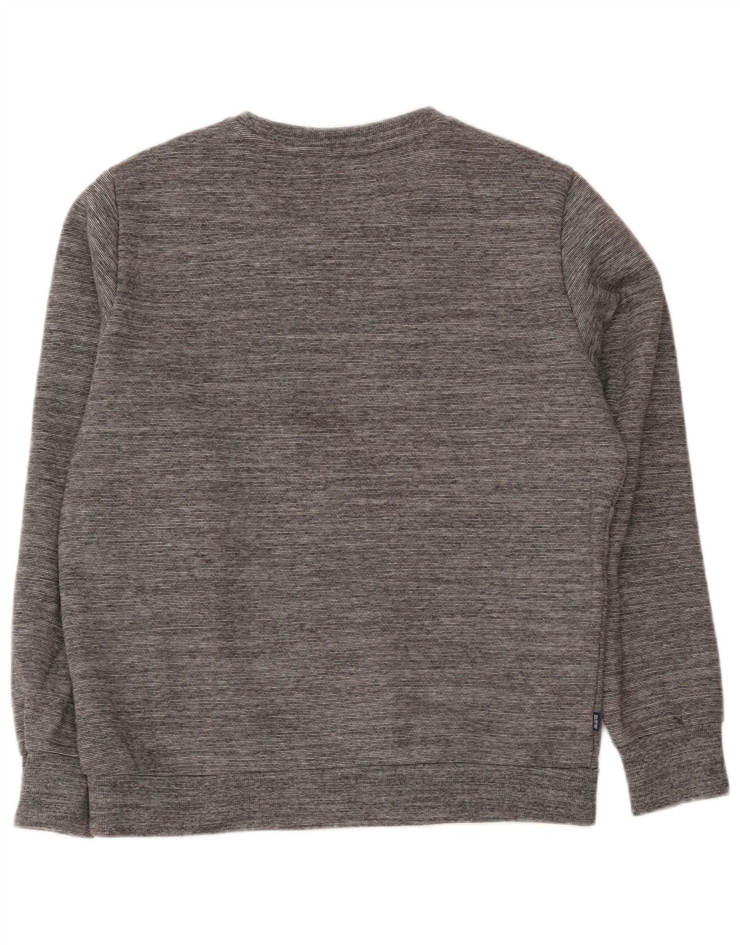 Superdry Herren-Sweatshirt-Pullover XL aus grau gefleckter Baumwolle