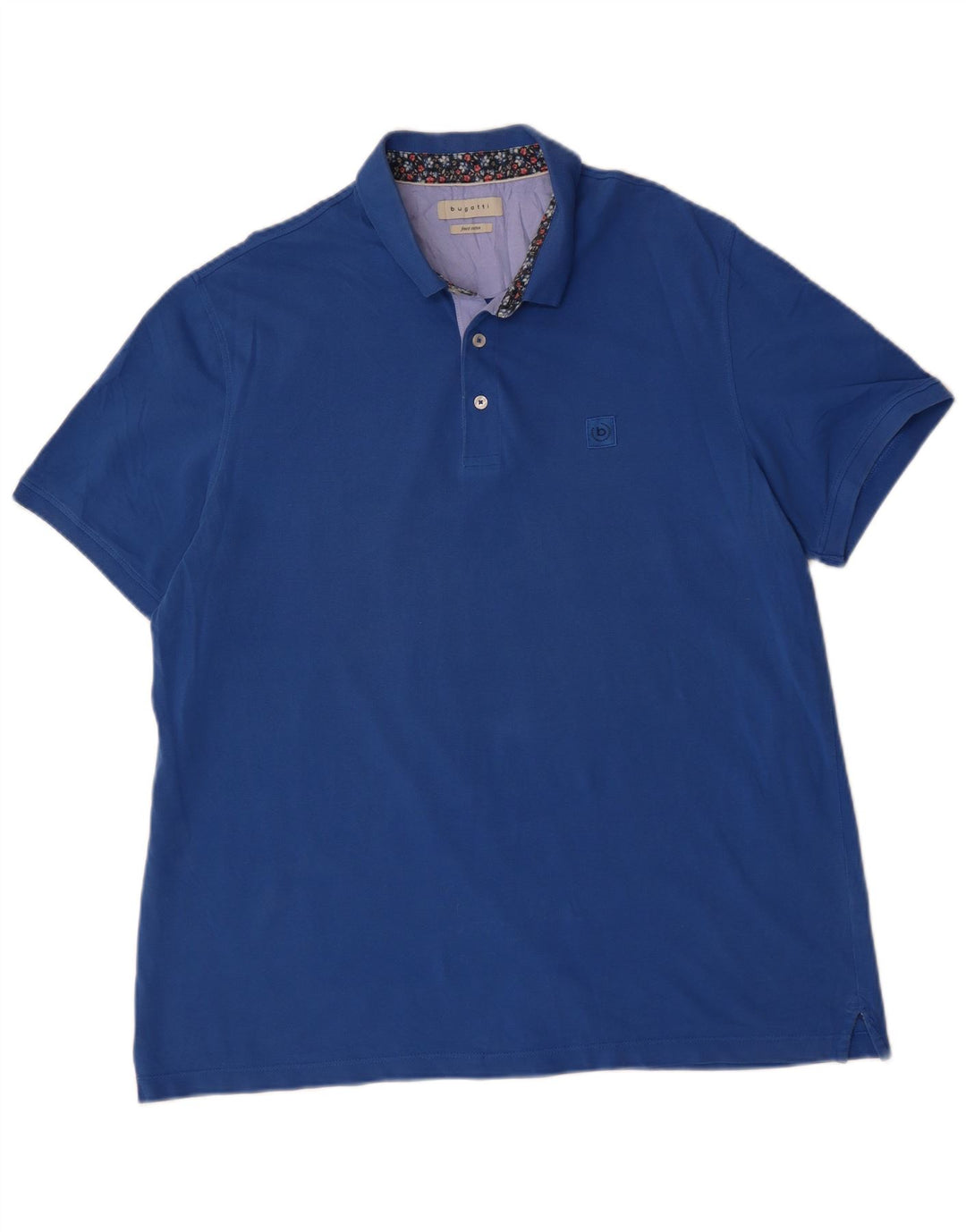BUGATTI Herren Poloshirt 2XL Blaue Baumwolle
